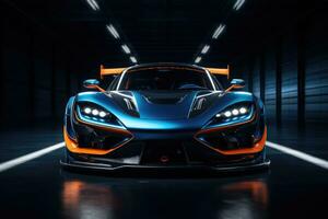 a Novo koenigsegg Regera é mostrando dentro isto imagem . ai gerado foto