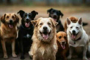 grupo cachorro adoção. gerar ai foto