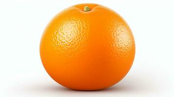 laranja fruta isolado em branco fundo. todo laranja citrino fruta, ai generativo foto