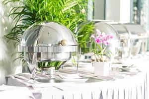 restaurante buffet de catering foto