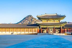 palácio gyeongbokgung na coreia do sul foto