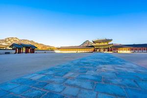 palácio gyeongbokgung na coreia do sul foto