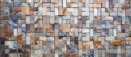 fundo com texturizado mosaico azulejos foto