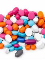 cuidados de saúde fornecem pilha produtos farmacêuticos pílulas e medicamento, generativo ai foto