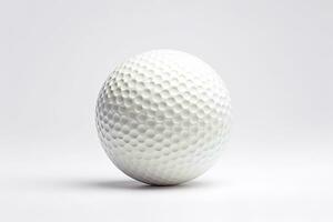 golfe bola isolado em branco fundo. generativo ai foto