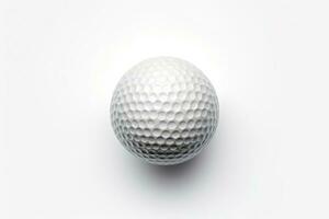 golfe bola isolado em branco fundo. generativo ai foto
