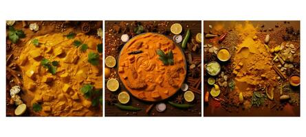 picante Curry Comida textura fundo foto