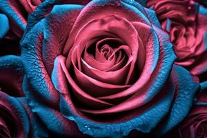 luz negra rosas textura fundo generativo ai foto