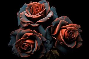 corajoso rosas textura fundo generativo ai foto