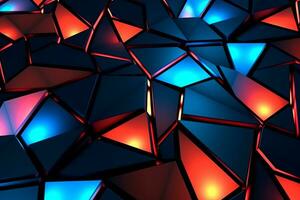 lustroso moderno geométrico brilhando formas esboço fundo generativo ai foto