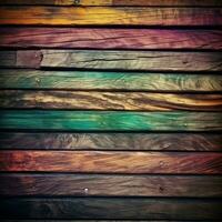 único colorida de madeira textura fundo generativo ai foto
