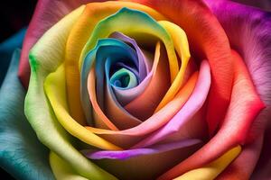 vibrante multicolorido rosas textura fundo generativo ai foto