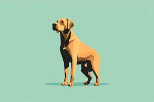 labrador cachorro gráfico ilustração isolado em uma fundo generativo ai foto