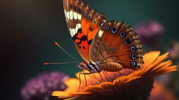 borboleta bênção. abraçando a calma e beleza. generativo ai foto
