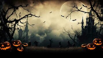 fundo assustador de halloween foto