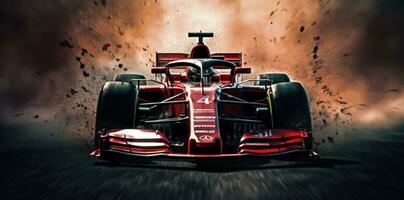 vermelho Fórmula carro foto