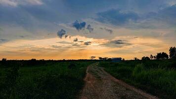 foto lindo crepúsculo céu