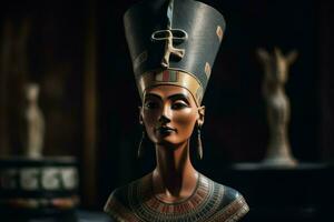 rainha Nefertiti estátua. gerar ai foto
