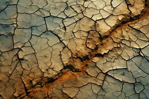 climas marca rachado deserto terra expõe severo impacto do mudando meio Ambiente ai gerado foto