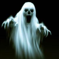 fantasmas, espíritos ou zumbis em dia das Bruxas. criada com ai. foto