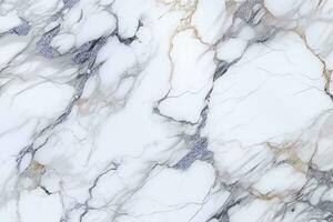 clássico branco mármore textura apresentando lindo natural padronização. ai gerado foto