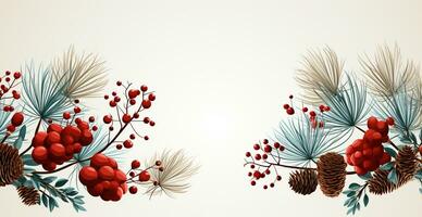 Natal luz fundo, Novo ano árvore, publicidade modelo Projeto fundo - ai gerado imagem foto
