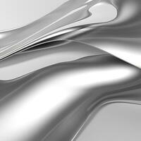 abstrato metálico cinzento fundo prata lustroso metálico fundo inoxidável aço fundo prata fundo prata aço bancada cromada superfície fundo níquel superfície ai gerado foto