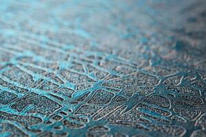 superfície brilhante e padrão em textura de papel alumínio para o fundo foto