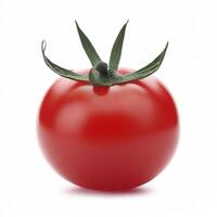 cereja tomate isolado em branco fundo. ai generativo foto