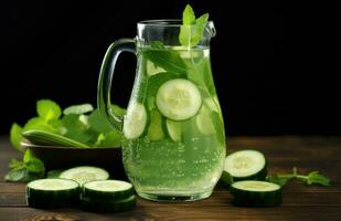 pepino beber para peso perda foto