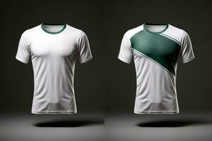 brincar Esportes futebol equipe uniformes Muitas cores camisa, generativo ai ilustração foto