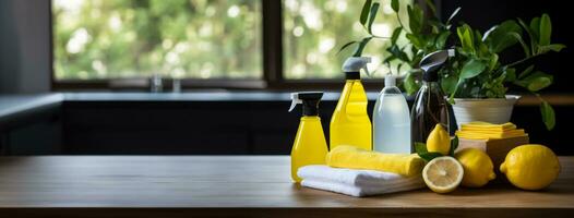 higiene rotinas para mantendo uma limpar \ limpo casa foto