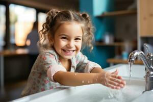higiene e limpeza dentro puericultura instalações foto