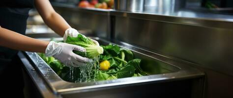 higiene práticas para reduzindo a risco do de origem alimentar doenças foto