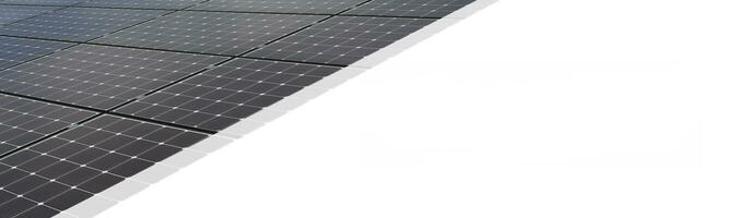 solar painéis às noite, conceito. renovável energia, bandeira com espaço para texto. foto