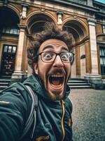 ai generativo selfie do uma homem dentro Roma Itália foto