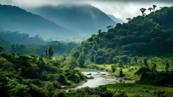 selva francês Guiana floresta tropical ai gerado foto