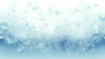 azul pixel flocos de neve delicado ai gerado foto