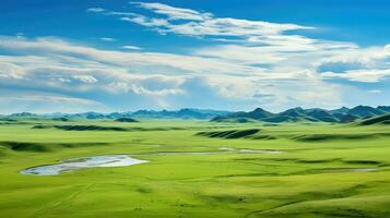 Ásia interior mongol platô ai gerado foto