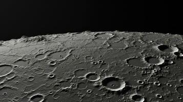 planeta lua espaço panorama ai gerado foto