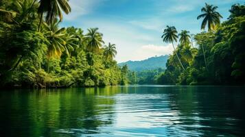 viagem Salomão ilhas selva ai gerado foto