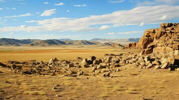 céu mongol gobi grande ai gerado foto