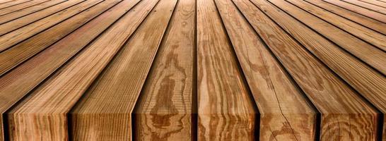 textura de mesa listrada de madeira marrom foto
