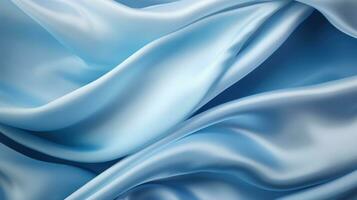 abstrato azul fundo luxo pano ou líquido onda ou ondulado dobras do grunge seda textura cetim veludo material para luxuoso elegante papel de parede Projeto. Alto qualidade ilustração foto