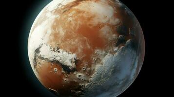 sul Marte sulista polar ai gerado foto