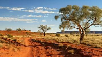 deserto australiano interior controlo remoto ai gerado foto