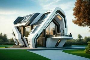 casa dentro na moda futurismo estilo. pró foto