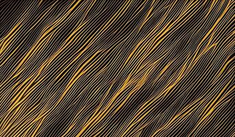 abstrato Preto fundo com dourado luz linhas. ai generativo foto