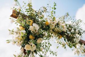 área de cerimônia de casamento foto