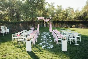 área de cerimônia de casamento foto